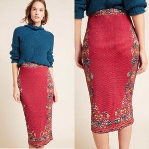 ANTHROPOLOGIE Farm Rio Catalina Knit Skirt NTW